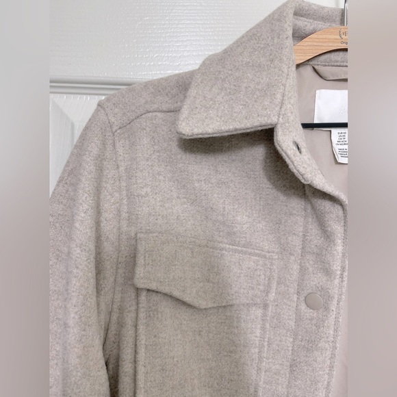 H&M Beige Shacket Size XSmall - Picture 7 of 11